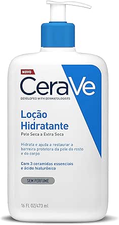 CeraVe, Loção Hidratante Corporal, com textura Fluida e Ácido Hialurônico